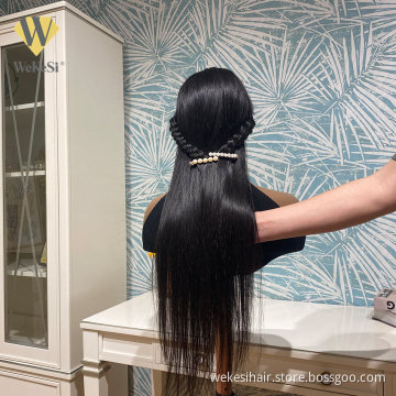 cheap wholesale hair wigs Brazilian virgin transparent lace front wig HD full lace frontal human hair wigs for black woman